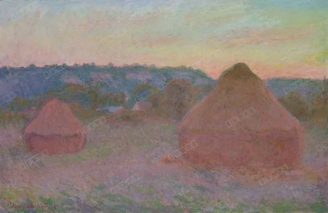 Stacks of Wheat (End of Day, Autumn)